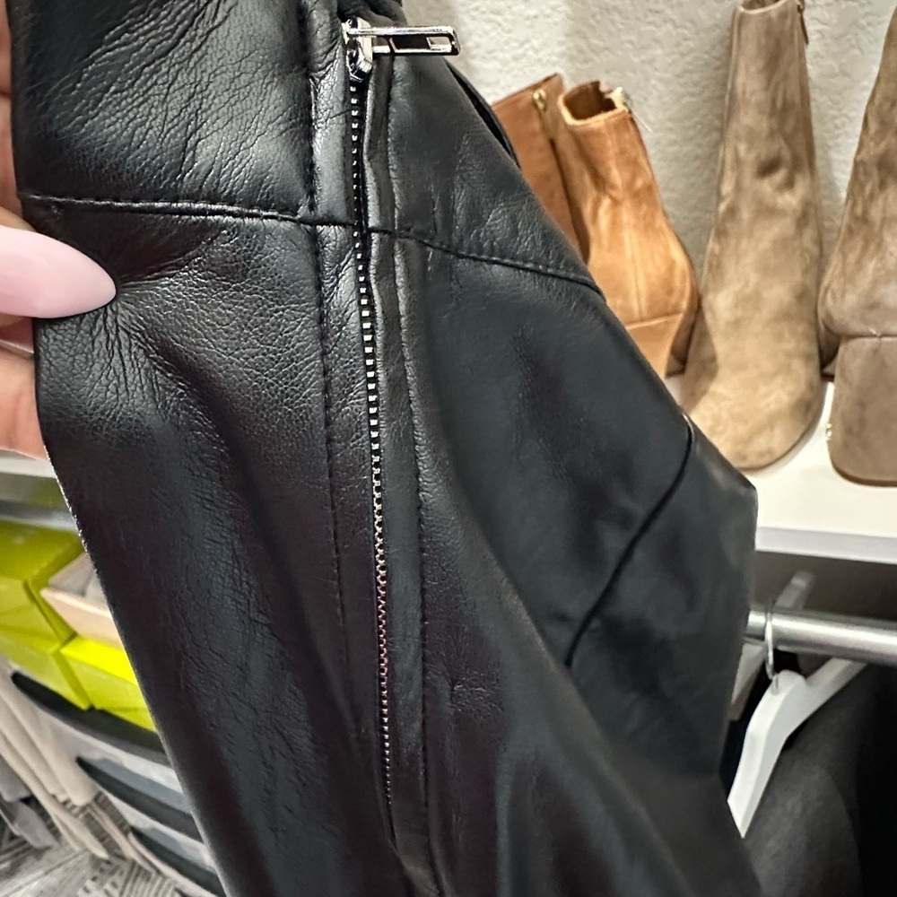 Good American Black Faux Leather Outfit | SOLD OUT in stores! - Picture 3 of 10
